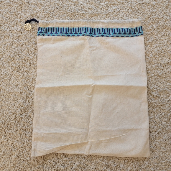 Tory Burch Miller Soft Patent Leather Sandals Metallic Navy Size 10.5 - Picture 15 of 17